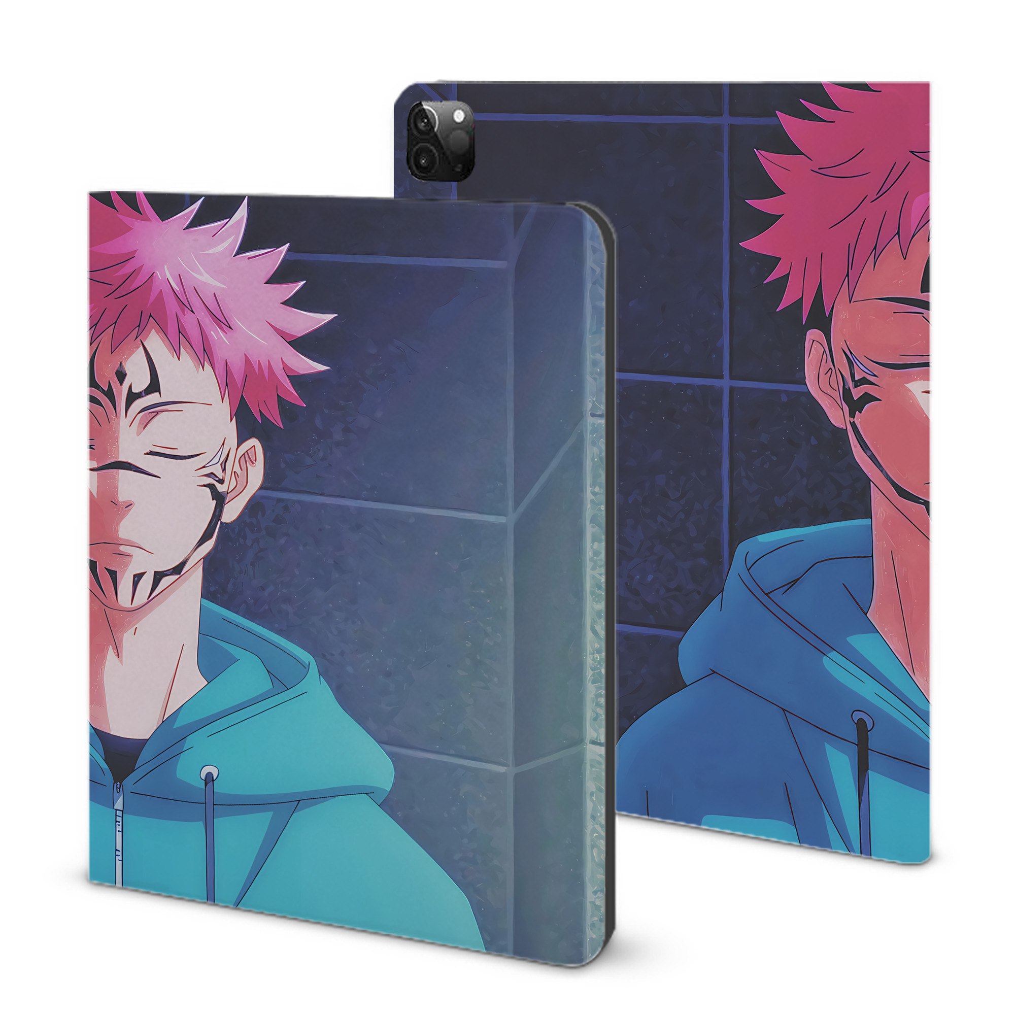 （画像用） 呪術廻戦 Jujutsu Kaisen IPadケース ペンホルダー付き ブックスタイルデザイン